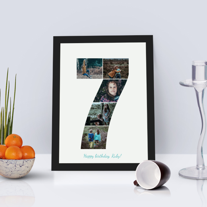 Picture of 7 year personalised poster