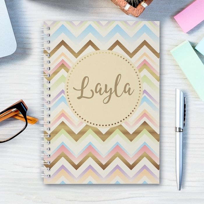 Picture of A5 Zig Zag hardcover spiral notebook