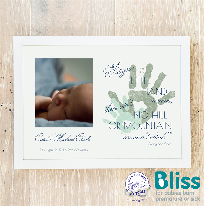 Show details for Put Your Little Hand in Mine personalised poster