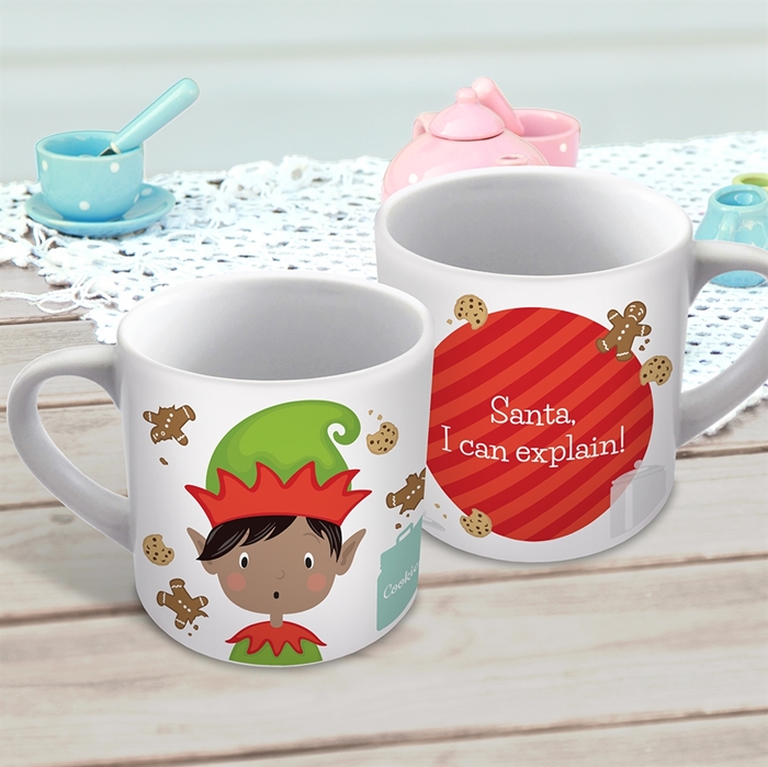 Picture of Elf Christmas child's personalised mug