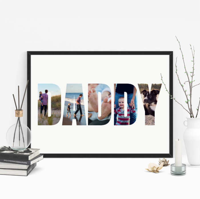 Picture of A3 Daddy photo personalised poster