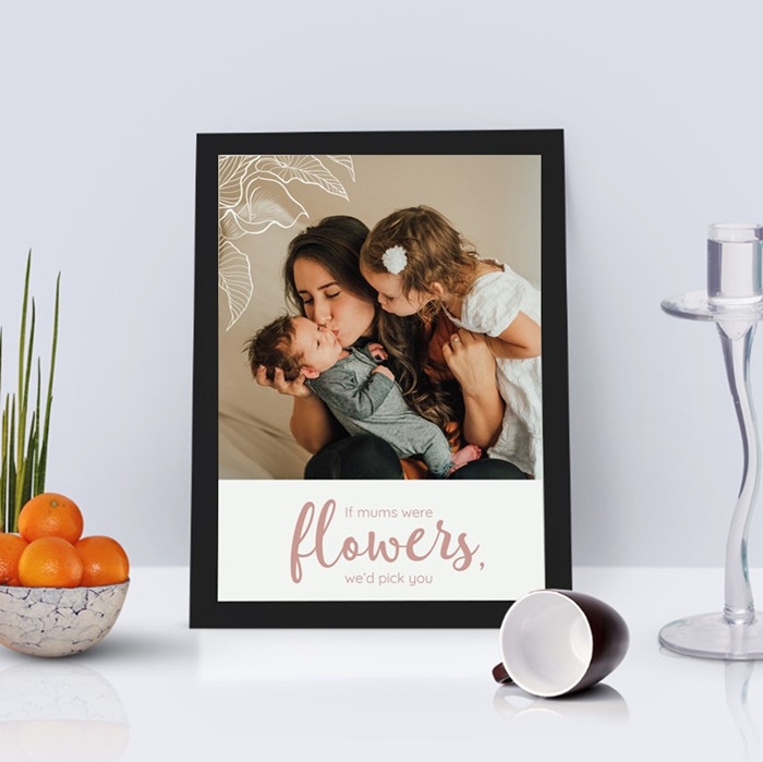 Picture of A4 if you were a flower personalised poster