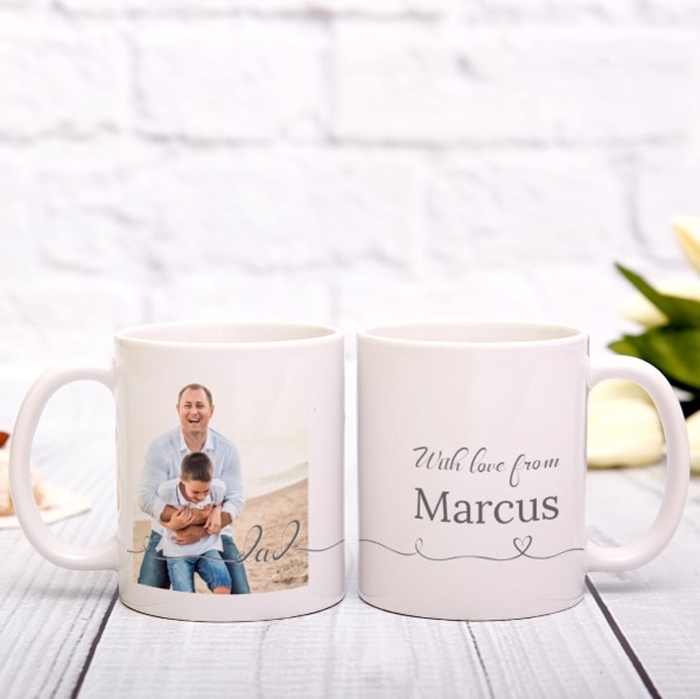 Picture of Dad Script personalised mug