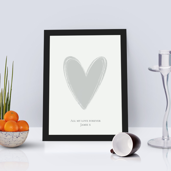 Picture of A4 Heart personalised poster