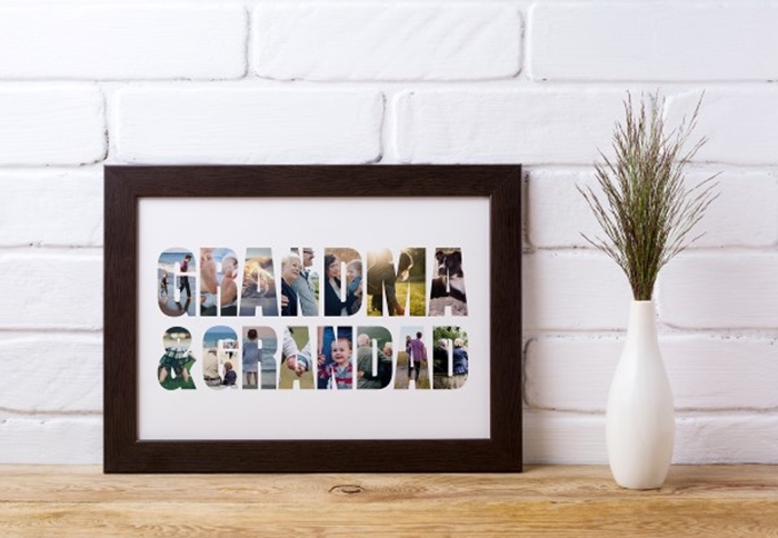 Picture of Grandma & Grandad Photo personalised poster