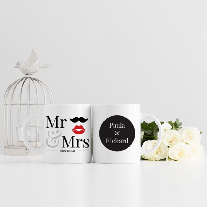 Picture of Mr & Mrs Wedding Personalised Mug