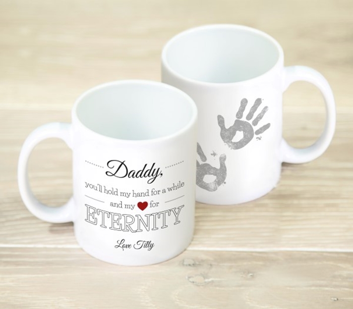 Picture of Hold my hand Daddy personalised mug