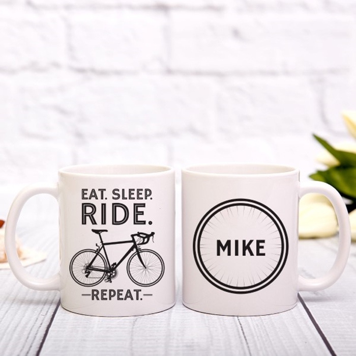 Picture of Eat. Sleep. Ride. Repeat. personalised mug
