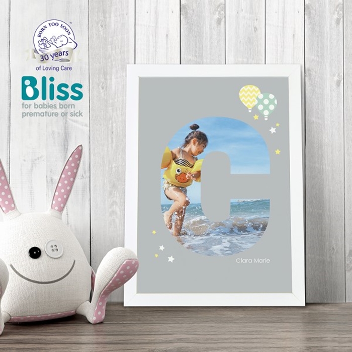 Picture of A4 Baby Alphabet 'C' personalised poster