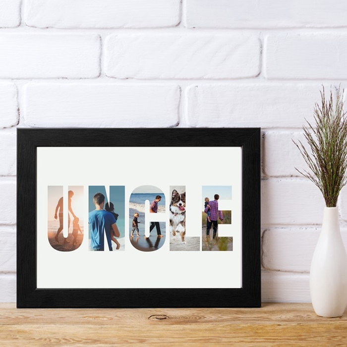 Picture of A4 Uncle Photo personalised poster
