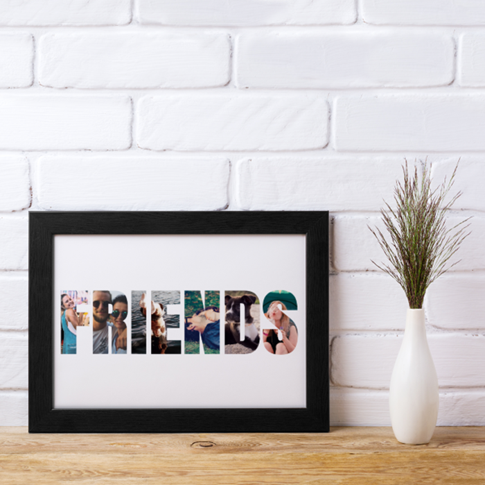 Picture of A4 Friends Photos personalised poster