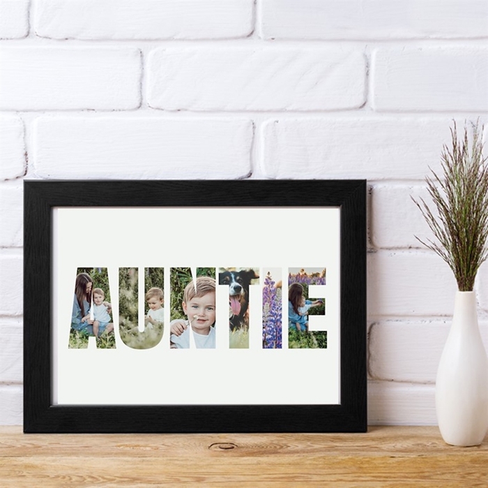 Picture of A4 Auntie Photo personalised poster