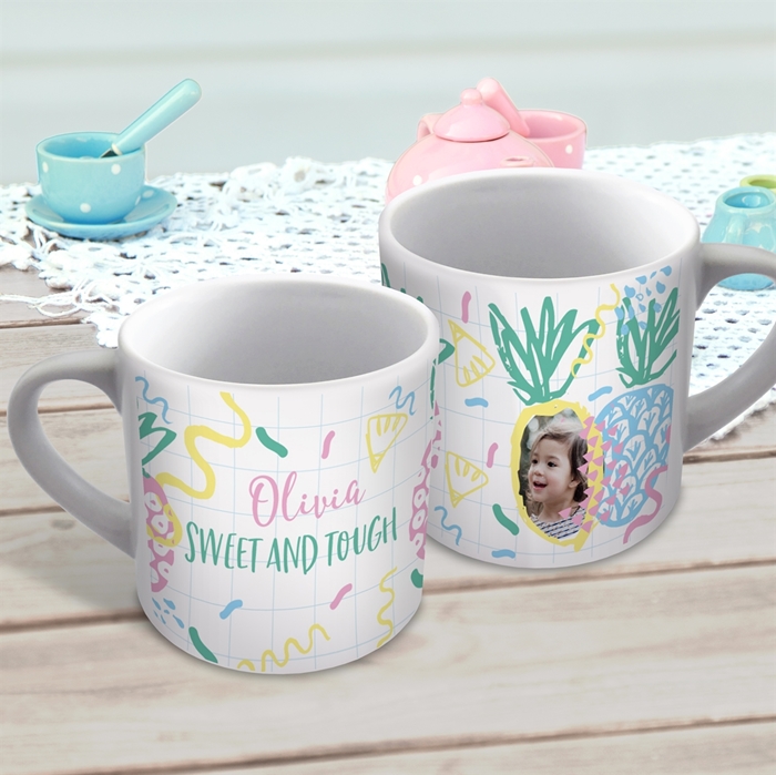 Picture of Pineapple child's photo personalised mug