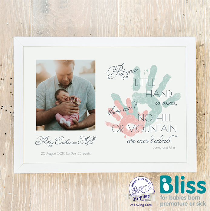 Show details for Put Your Little Hand in Mine personalised poster