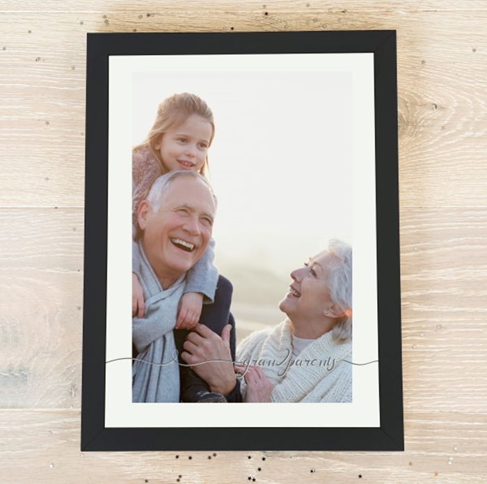 Picture of A4 Grandparents script personalised poster