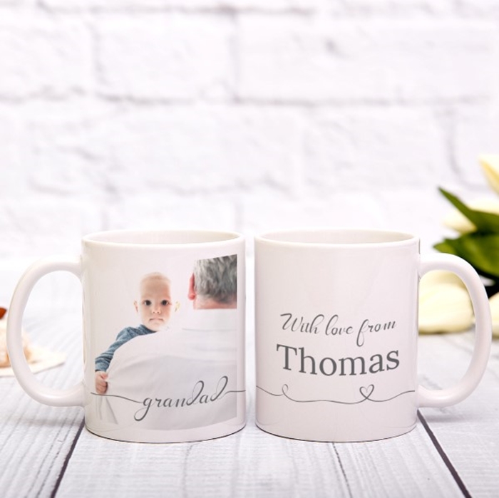 Picture of Grandad Script personalised mug