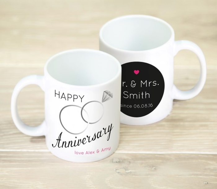 Picture of Happy Anniversary personalised mug