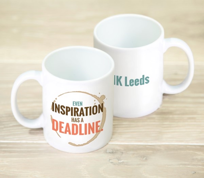 Picture of Even inspiration has a deadline Personalised Mug