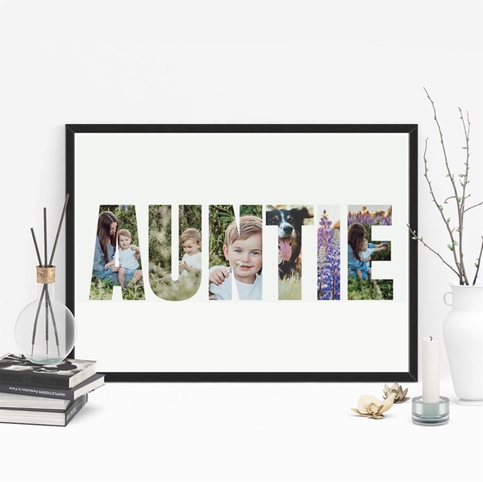 Picture of A3 Auntie Photo personalised poster
