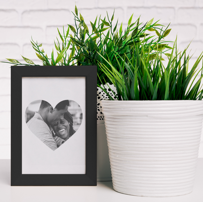 Picture of A5 heart photo personalised poster