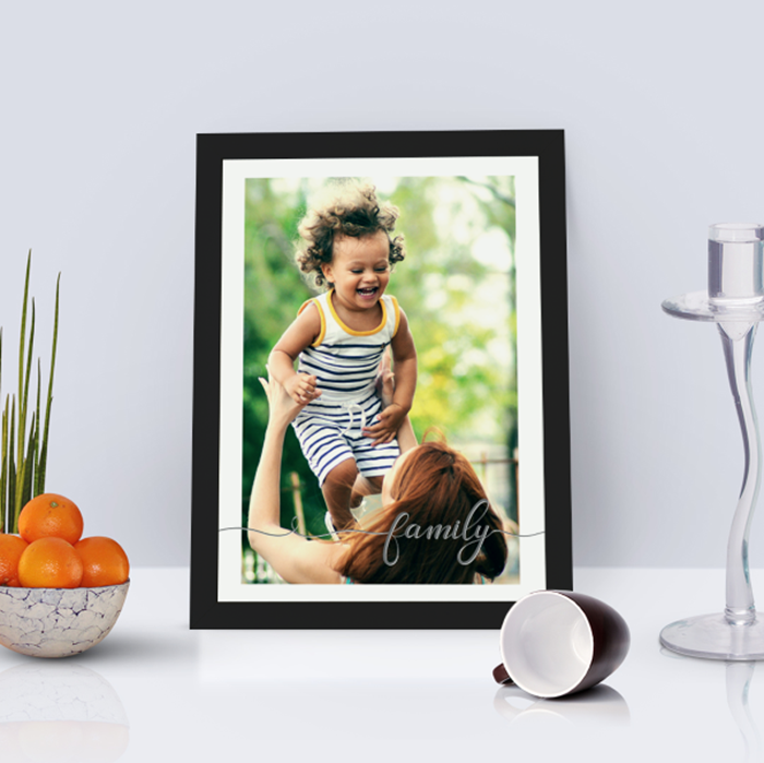 Show details for A4 WOW Family script personalised poster