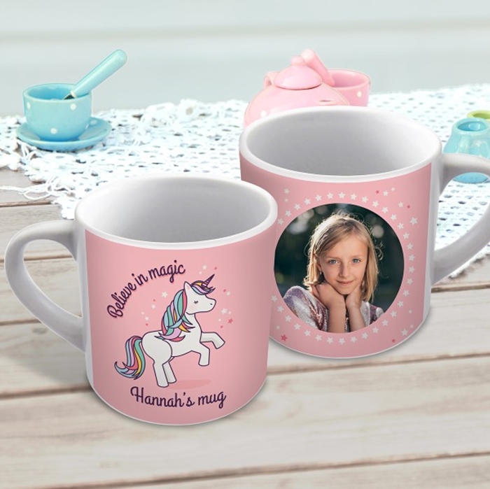 Picture of Dancing Unicorn child's personalised mug