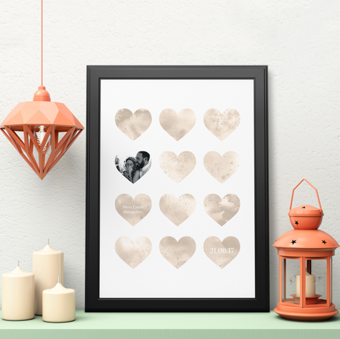 Picture of A3 Lots of love personalised poster