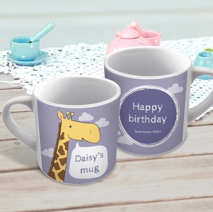 Picture of Giraffe child's personalised mug