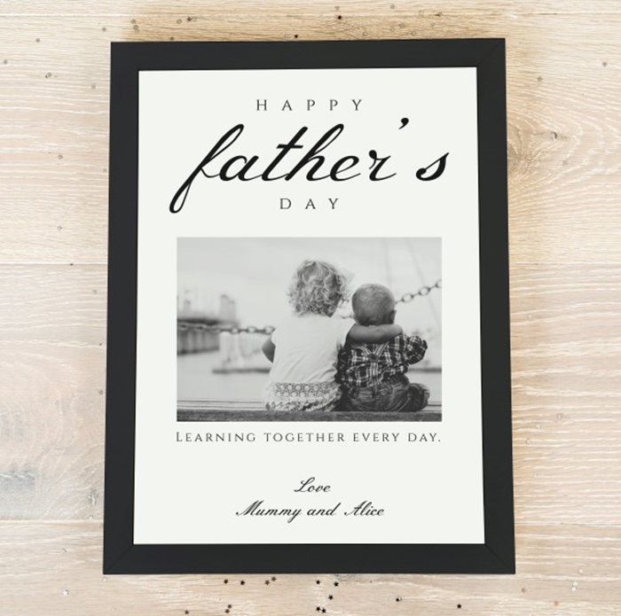 Picture of A4 Father's Day photo personalised poster