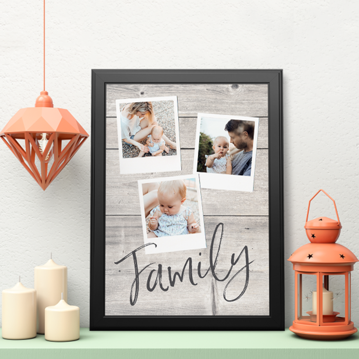 Picture of A3 family pics personalised poster