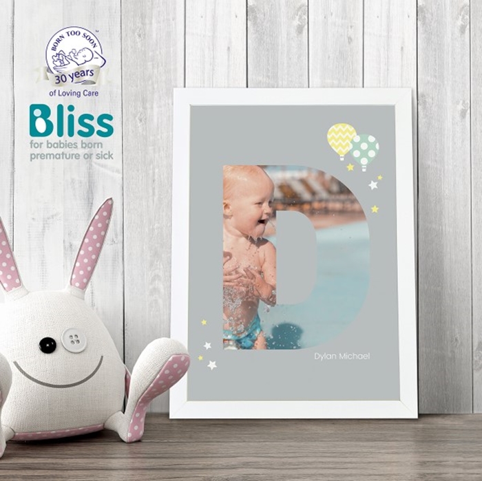 Picture of A4 Baby Alphabet 'D' personalised poster