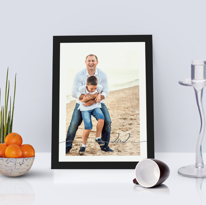 Show details for WOW A4 Dad script personalised poster