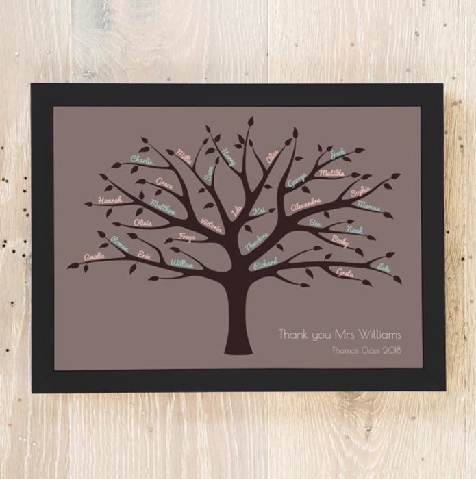 Picture of A4 Large Family Tree personalised poster