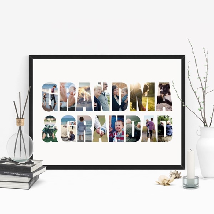 Picture of A3 Grandma & Grandad Photo personalised poster