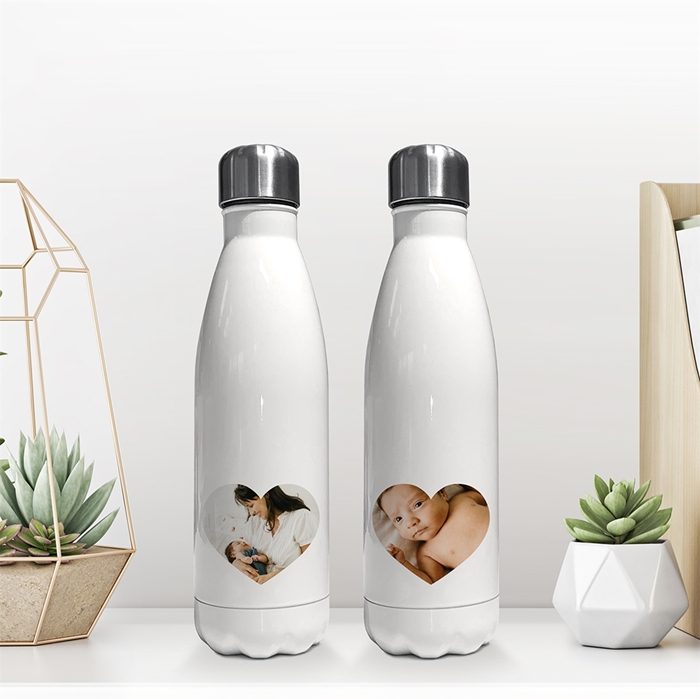 Picture of Heart photo insulated water bottle