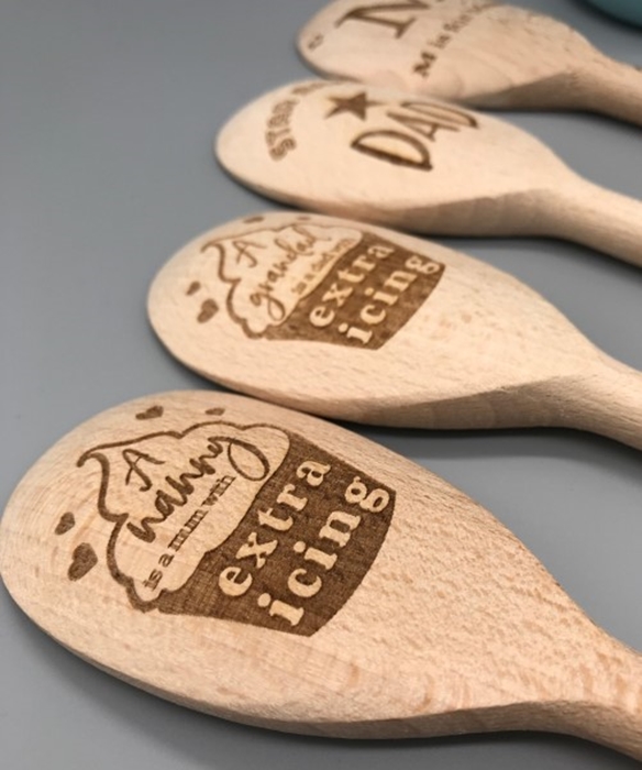 Picture of Grandma/Nanna/Nanny Cupcake Personalised wooden spoons
