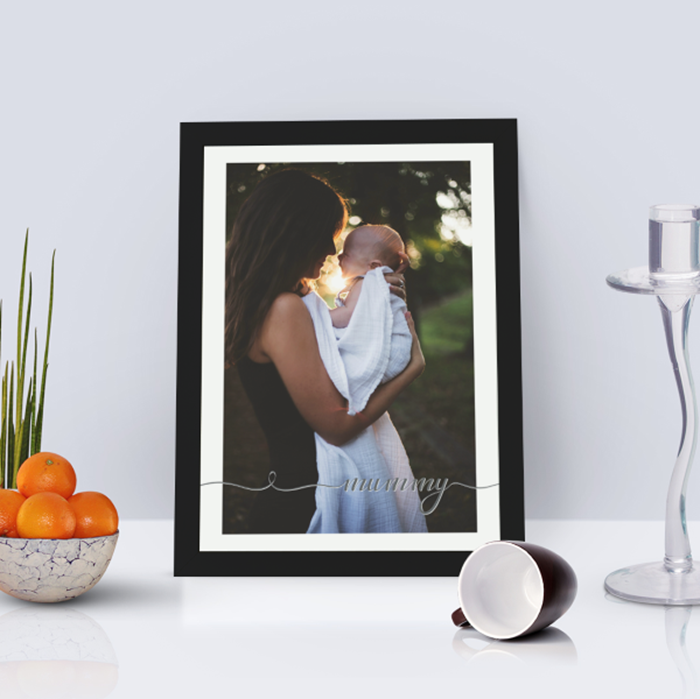 Show details for A4 WOW Mummy script personalised poster