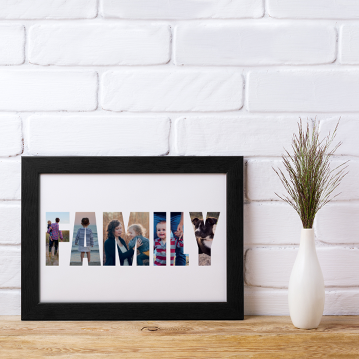 Picture of A4 Family Photo personalised poster