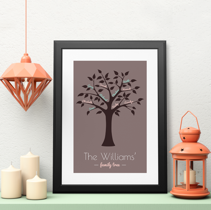 Picture of A3 Family Tree personalised poster