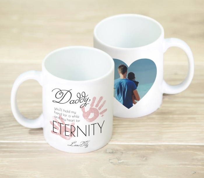 Picture of Hold my hand Daddy personalised mug