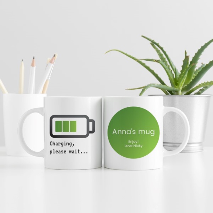 Picture of Charging up personalised mug