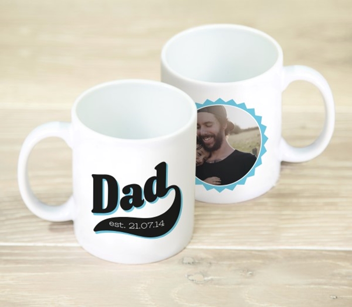 Picture of Dad photo personalised mug