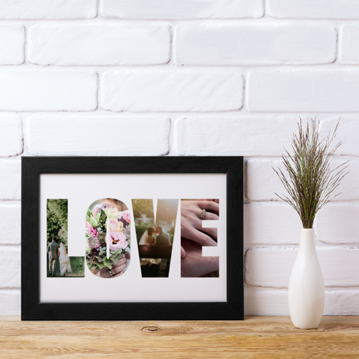 Picture of A4 Love photo personalised poster