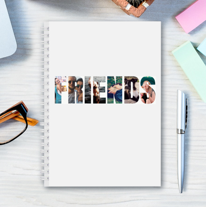 Picture of A5 Friends hardcover spiral notebook
