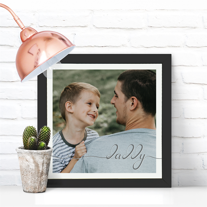 Picture of Square Daddy Script personalised poster
