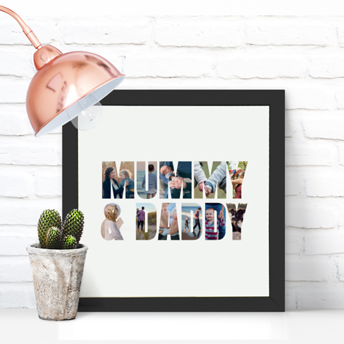 Picture of Square Mummy & Daddy personalised poster