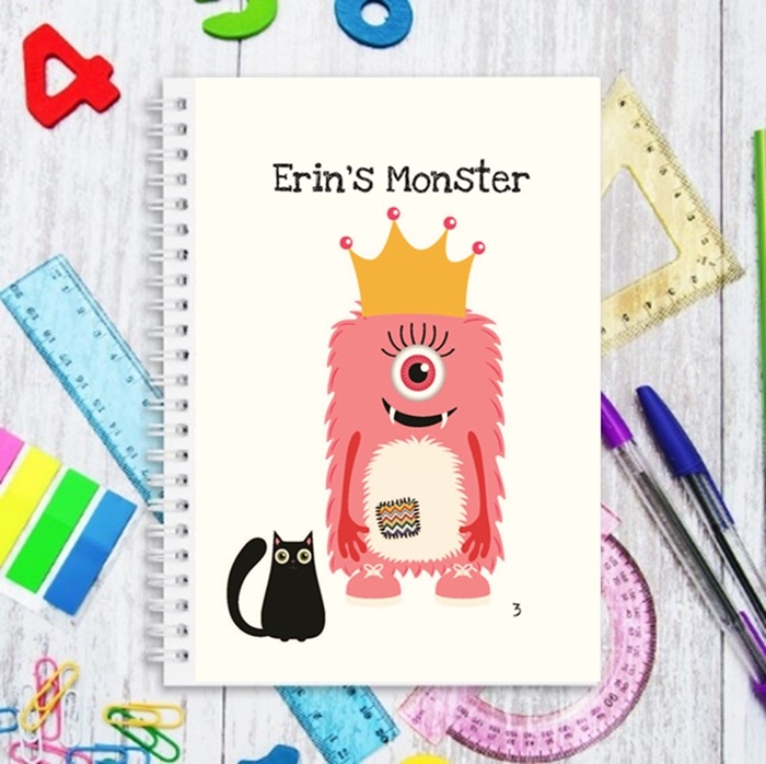Picture of Erin's Monster Mash winning design notebook