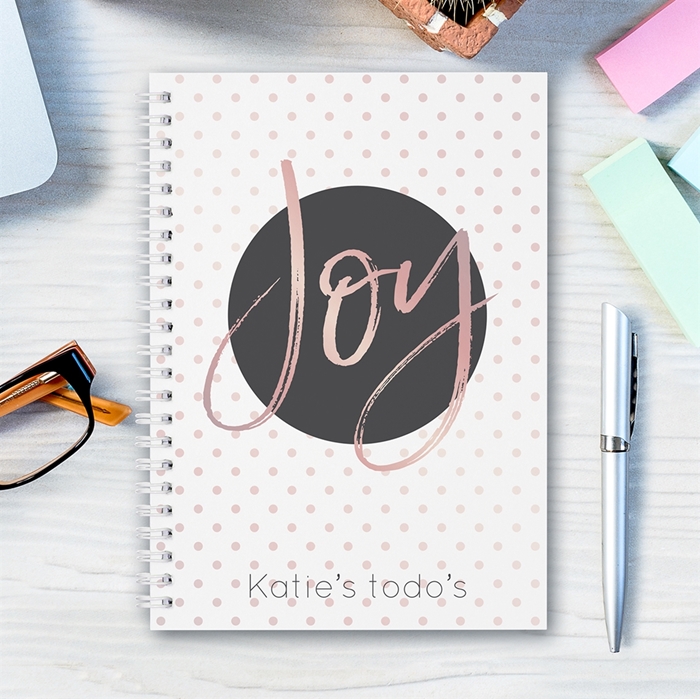 Picture of A5 Joy hardcover spiral notebook