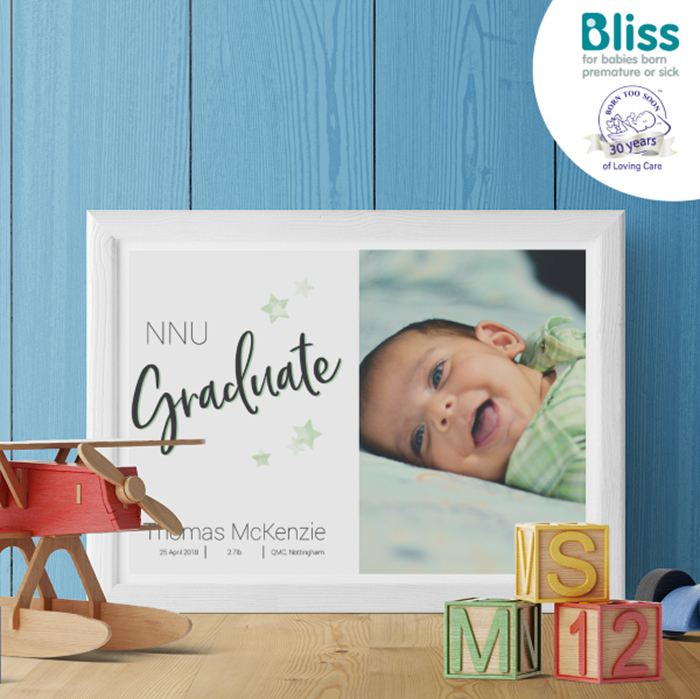 Picture of NNU graduate baby personalised poster
