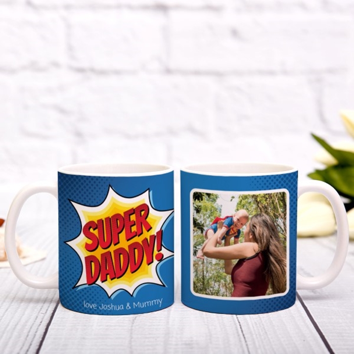 Picture of Super Daddy personalised mug